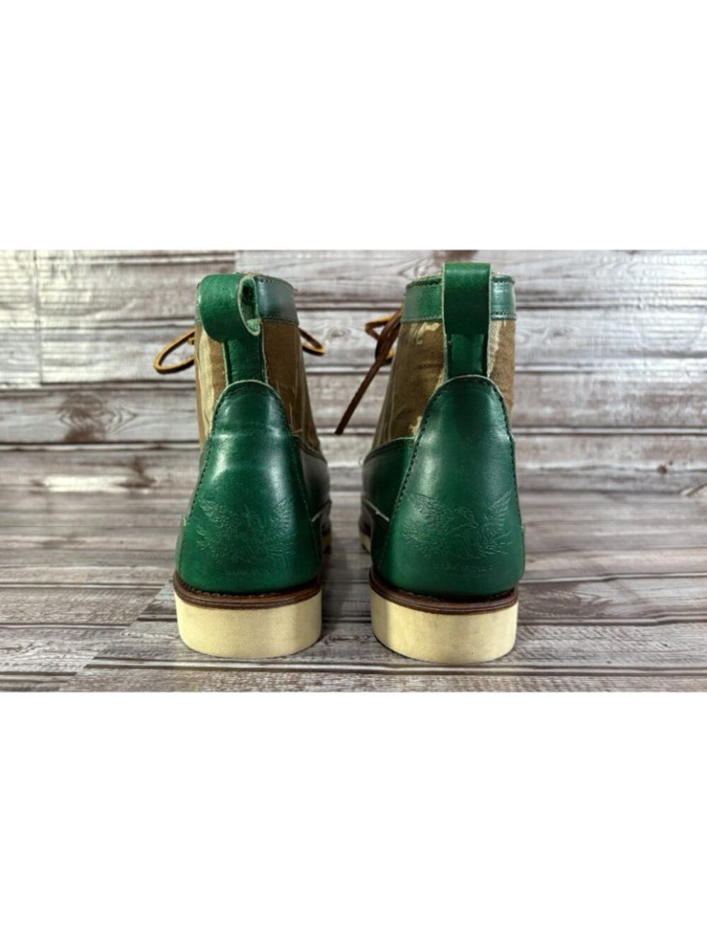 Mark McNairy New Amsterdam Eastland Berwick Sz 9 D color green made USA $550 - Picture 5 of 10
